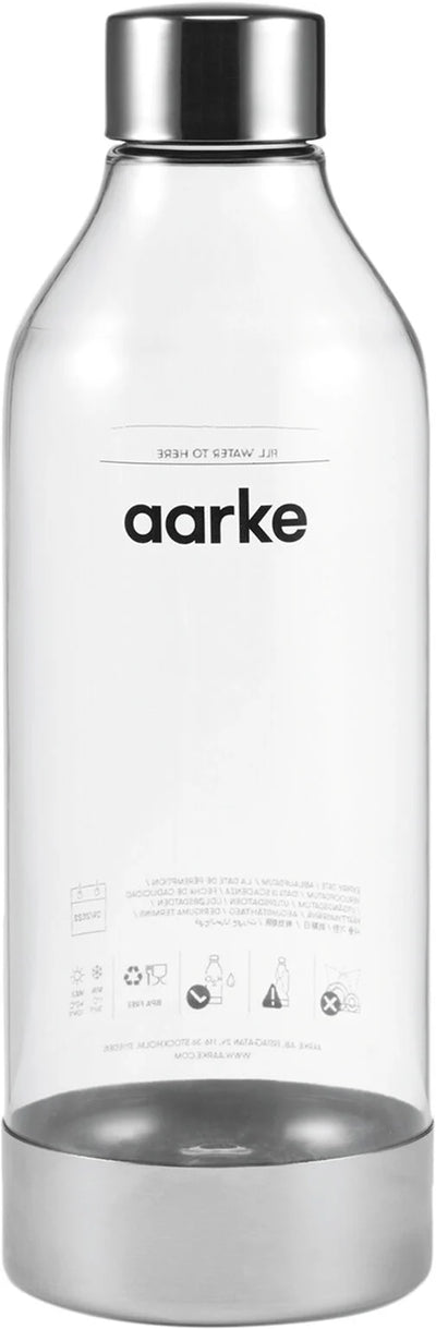 Aarke - PET flaske 800 ml - polished steel