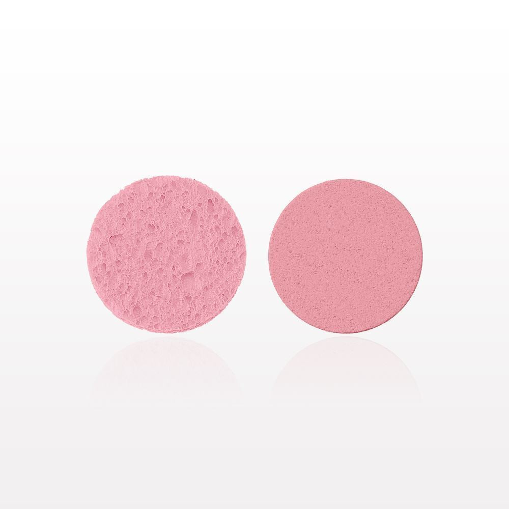 Mineas - Vaskesvampe til ansigt 2 stk - Hot Pink