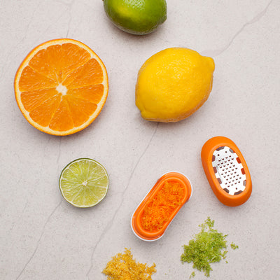 Microplane - Flexi Citrustool med uppsamlare - Orange