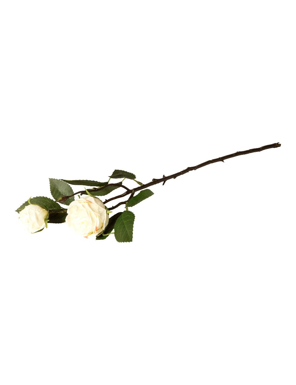 Rose 6x54 cm polyester hvid