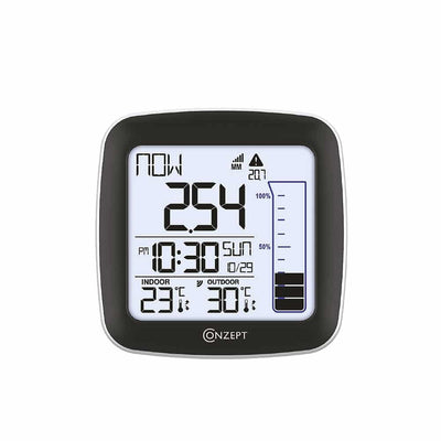 Conzept - trådløs regnmåler og udendørs termometer