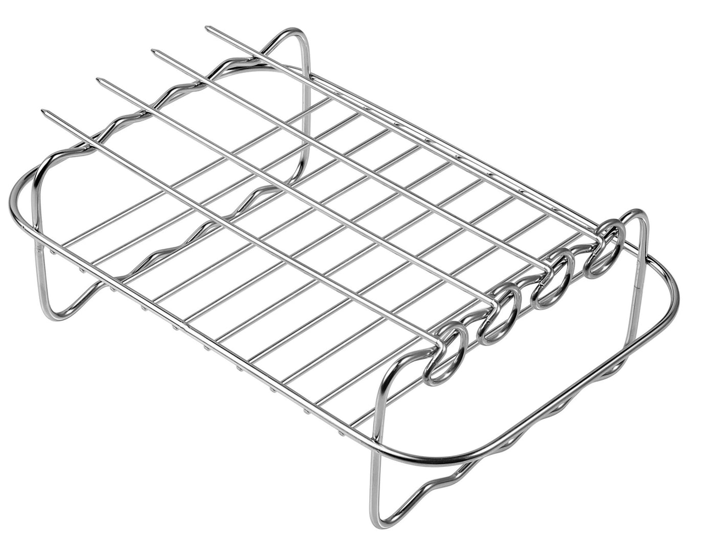 Airfryer grillrist med 4 grillspyd 20x13,2x4 (6,5) cm