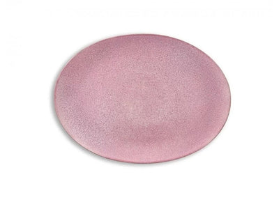 Bitz - Fad oval 45x34cm Grå/Light pink