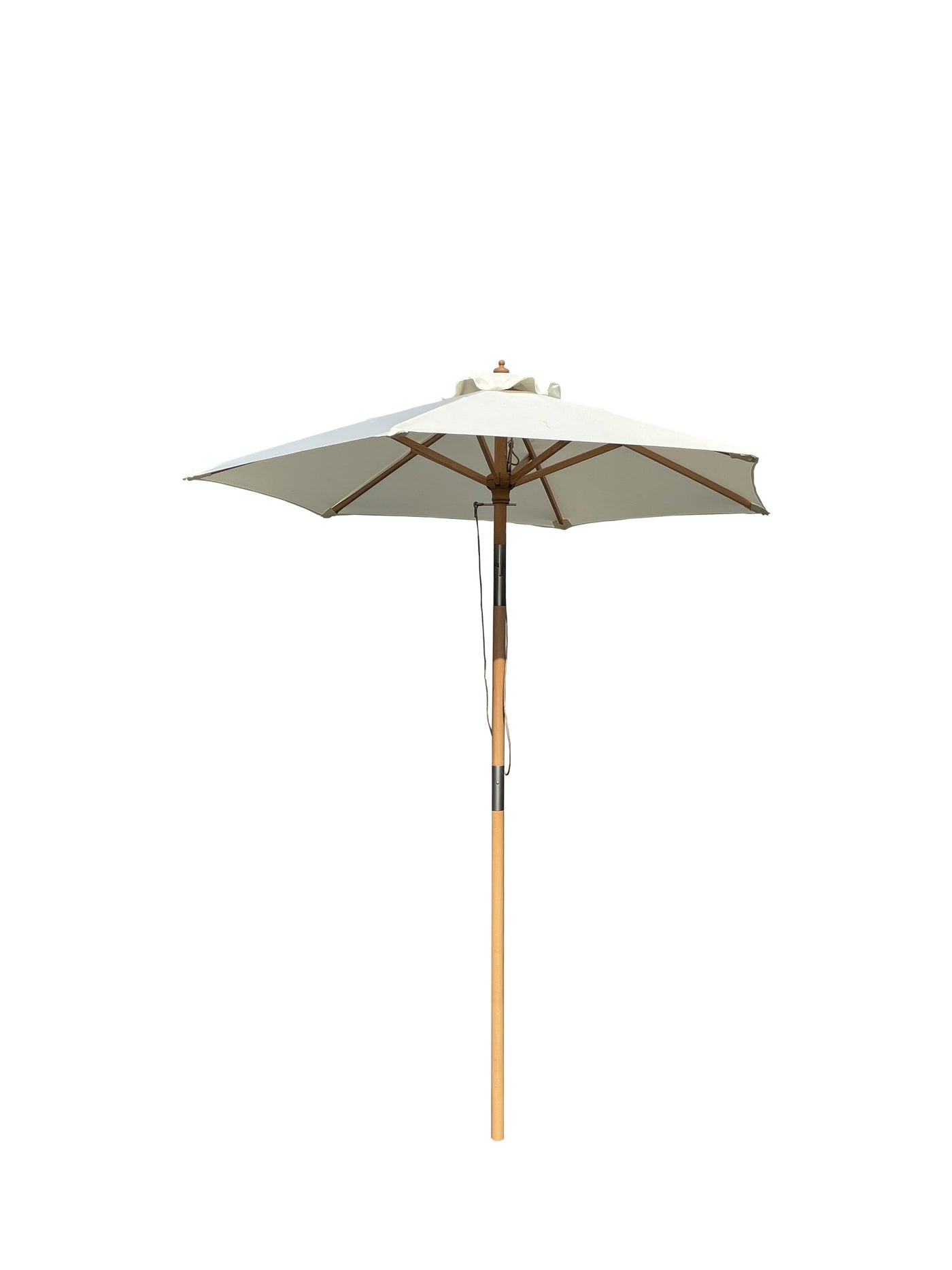 Hoffmann - Venedig parasol Ø1,8 m 2 delt natur NR. 17