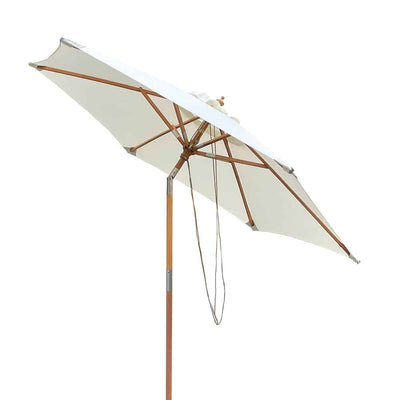 Hoffmann - Geneva parasoll Ø 2,5 m 2 delar - Natur