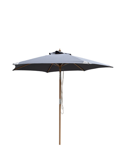 Hoffmann - Geneve parasol Ø 2,5 m 2 delt - Grå