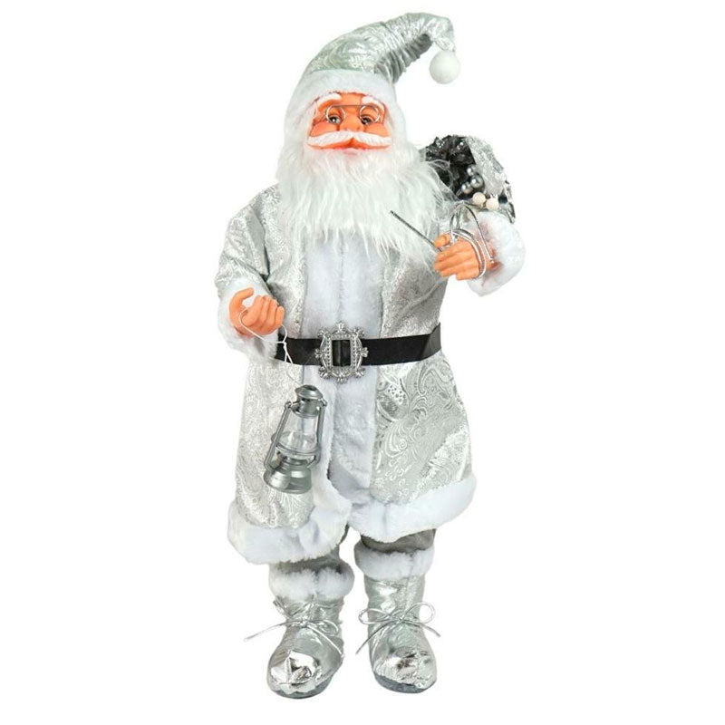 Julemand 60 cm - Sølv