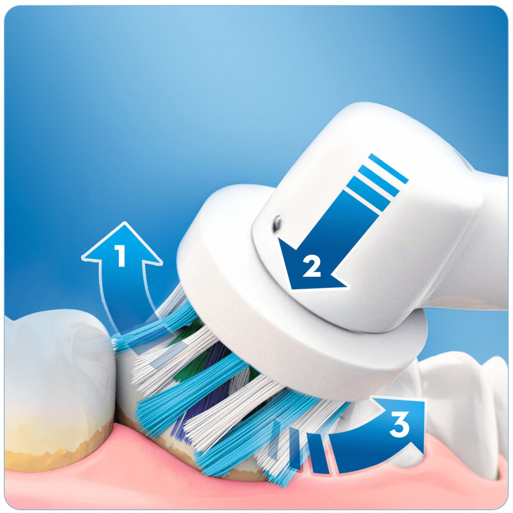 Oral B - Elektrisk tandborste Pro 750 - Design Edition Vit med reseetui