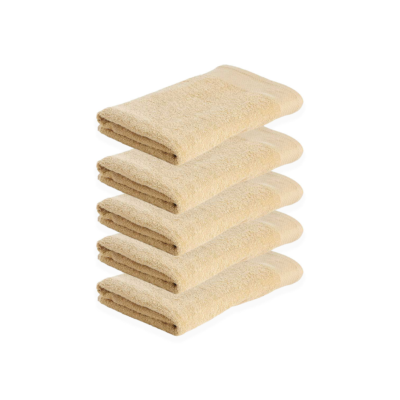 5-pack: Day - Handduk 50x100 cm 420 gram Gul Sand