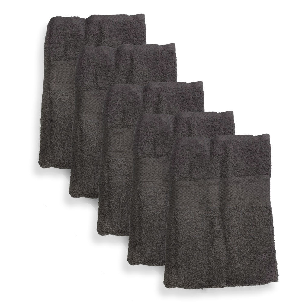 5-pak: Conzept - Håndklæde 70x140 cm - Sort