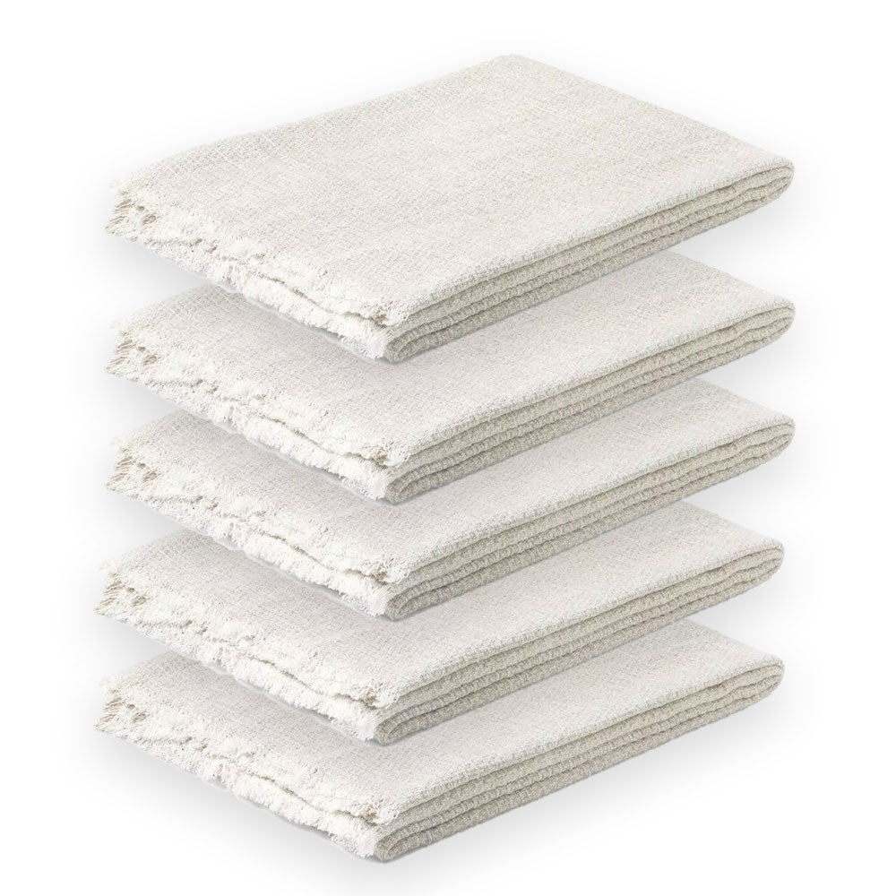 5-pak: Juna Reflection - Håndklæde 70x140 cm hvid