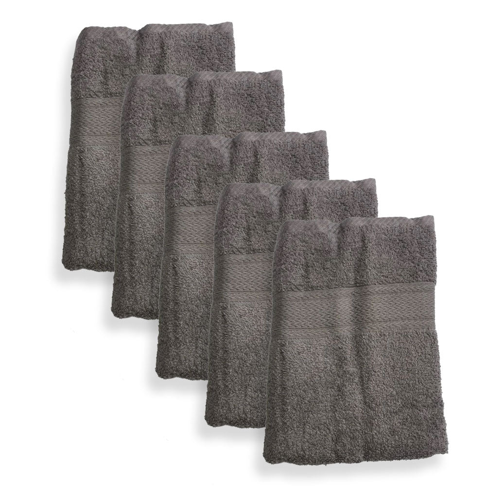 5-pak: Conzept - Håndklæde - 70x140 cm - Grå