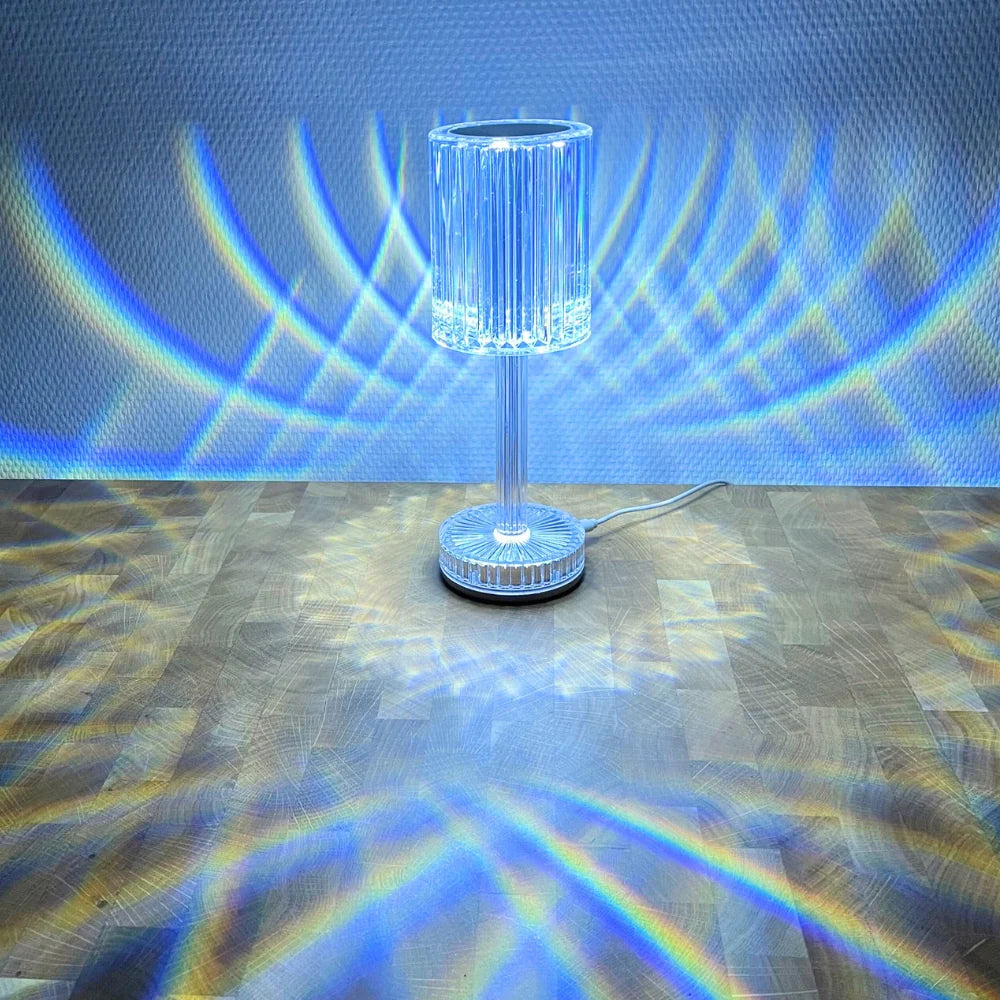 4x Conzept - LED sladdlös bordslampa - Kristall med touch