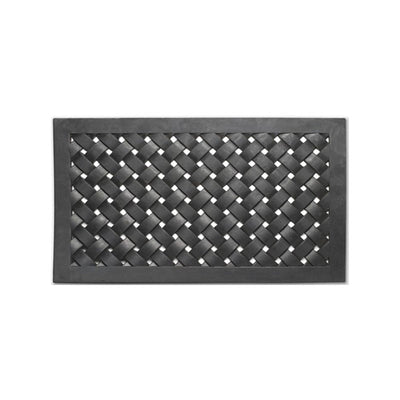 Dacore Dörrmatta 45x75 cm gummi flätat mönster svart