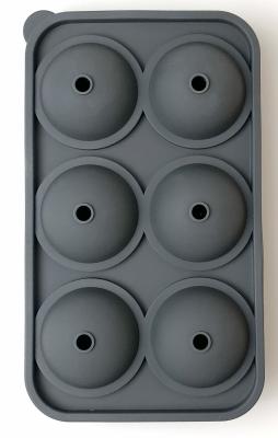 Conzept Kitchen isterningbakke silikone 6 kugler 19,5x11,3x4,5 cm