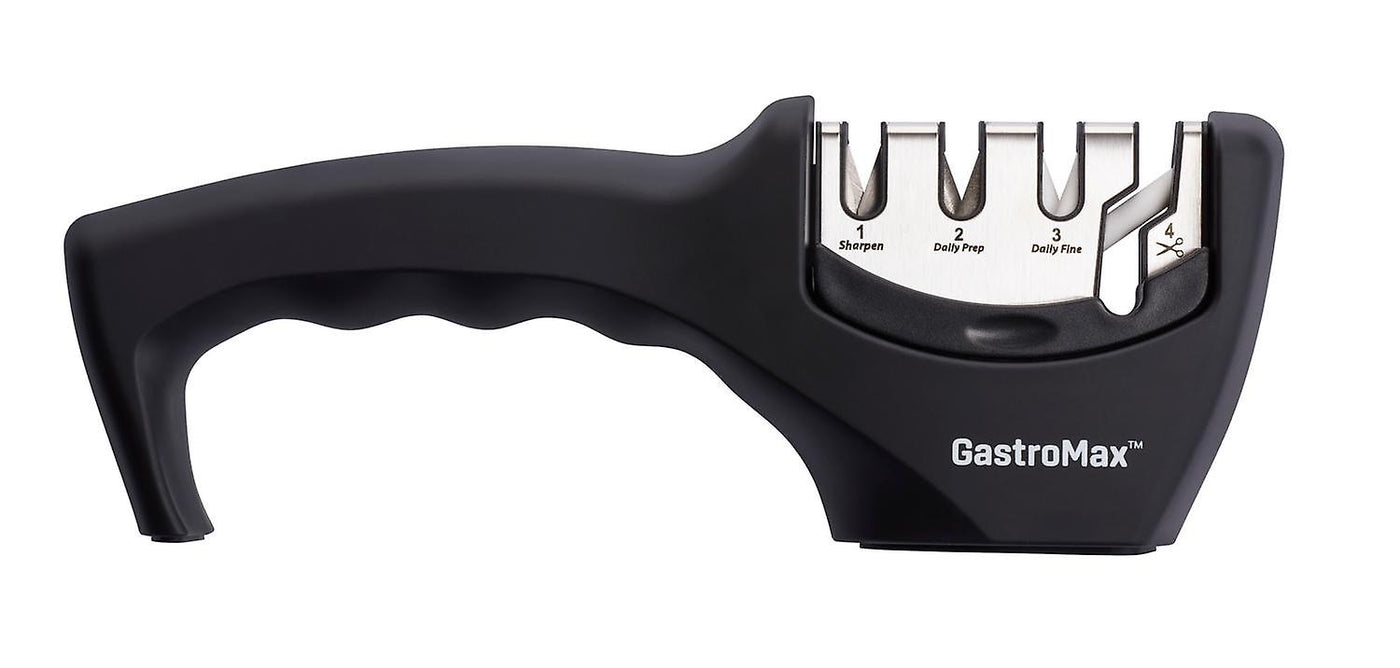 Gastromax - Kniv & Saksesliber - 20,5 cm - Sort