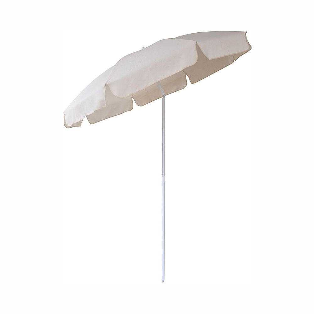 Hoffmann - Parasol med tilt Ø 180cm - Natur