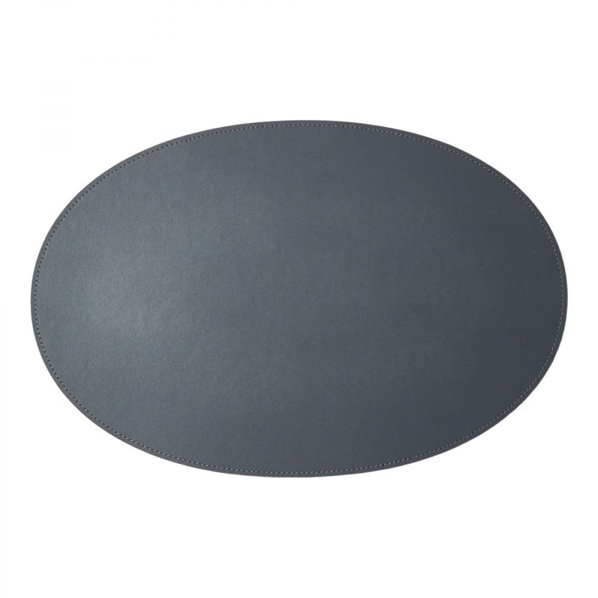 Dacore - Dækkeserviet oval genbrugslæder lys grå