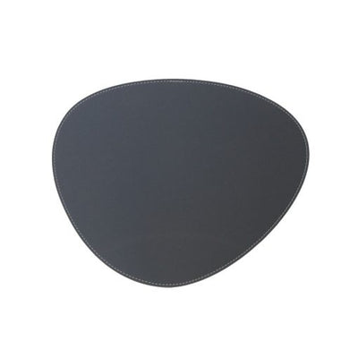 Dacore – Dækkeserviet Læderlook Oval-lys grå 33x41 cm