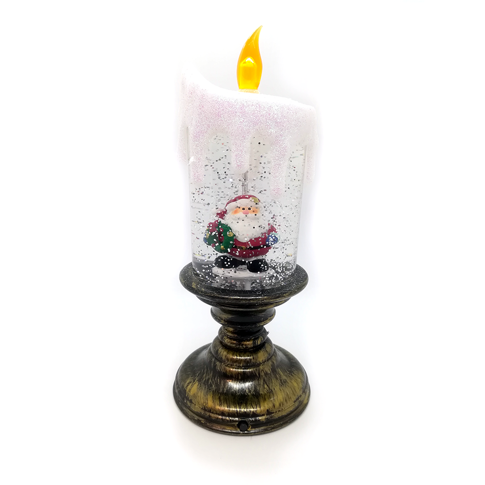 Conzept Christmas - Sne-lys med julemand - 14x27,5 cm