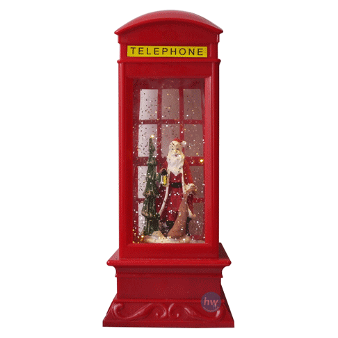 Conzept Christmas - Snelanterne med telefonboks - 15,5x27 cm