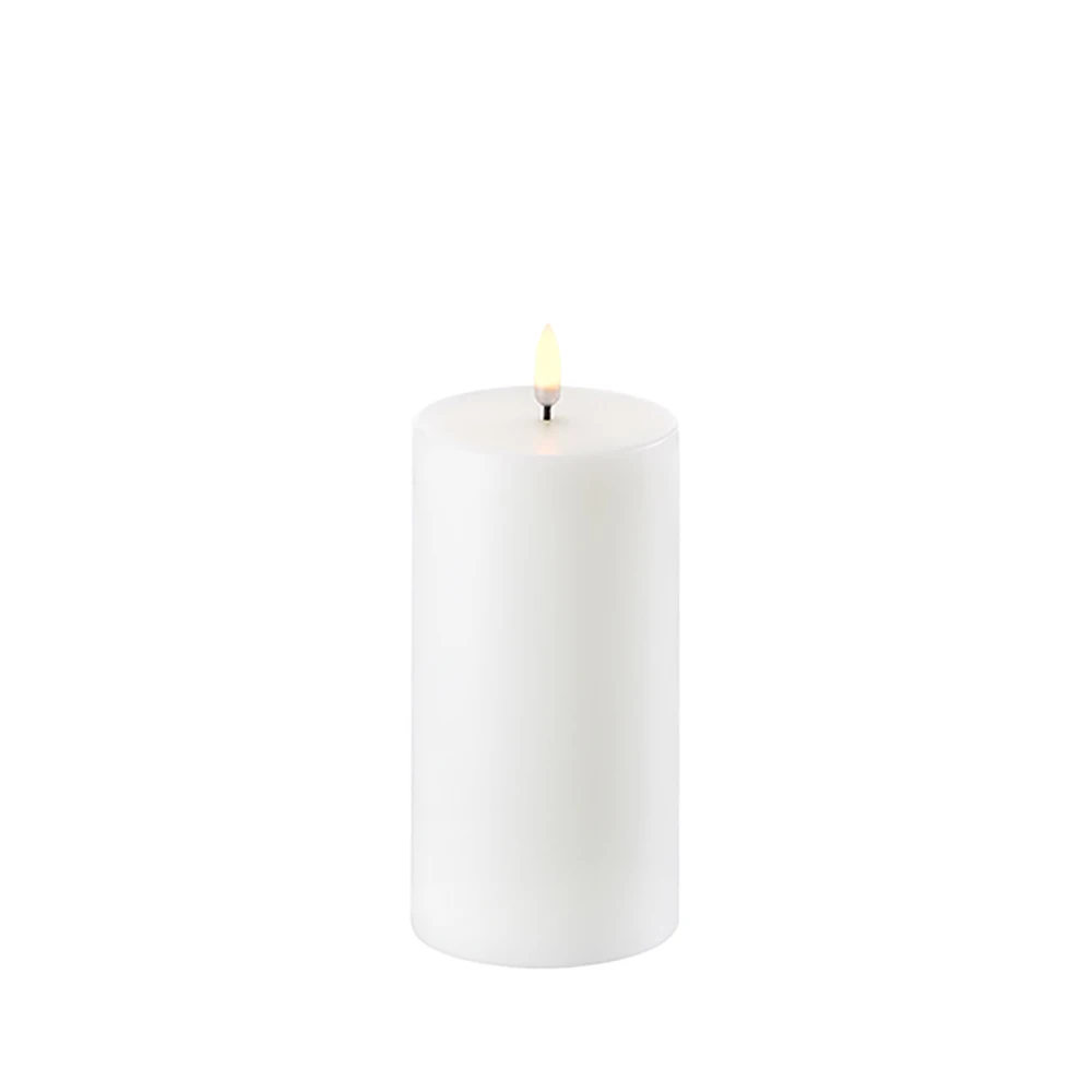 Uyuni - LED Bloklys 7,8x15 cm - Nordic White